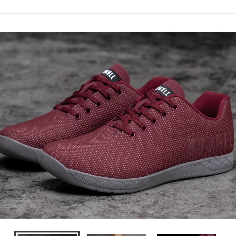 NOBULL Maroon Training Sneakers with Gray Outsole